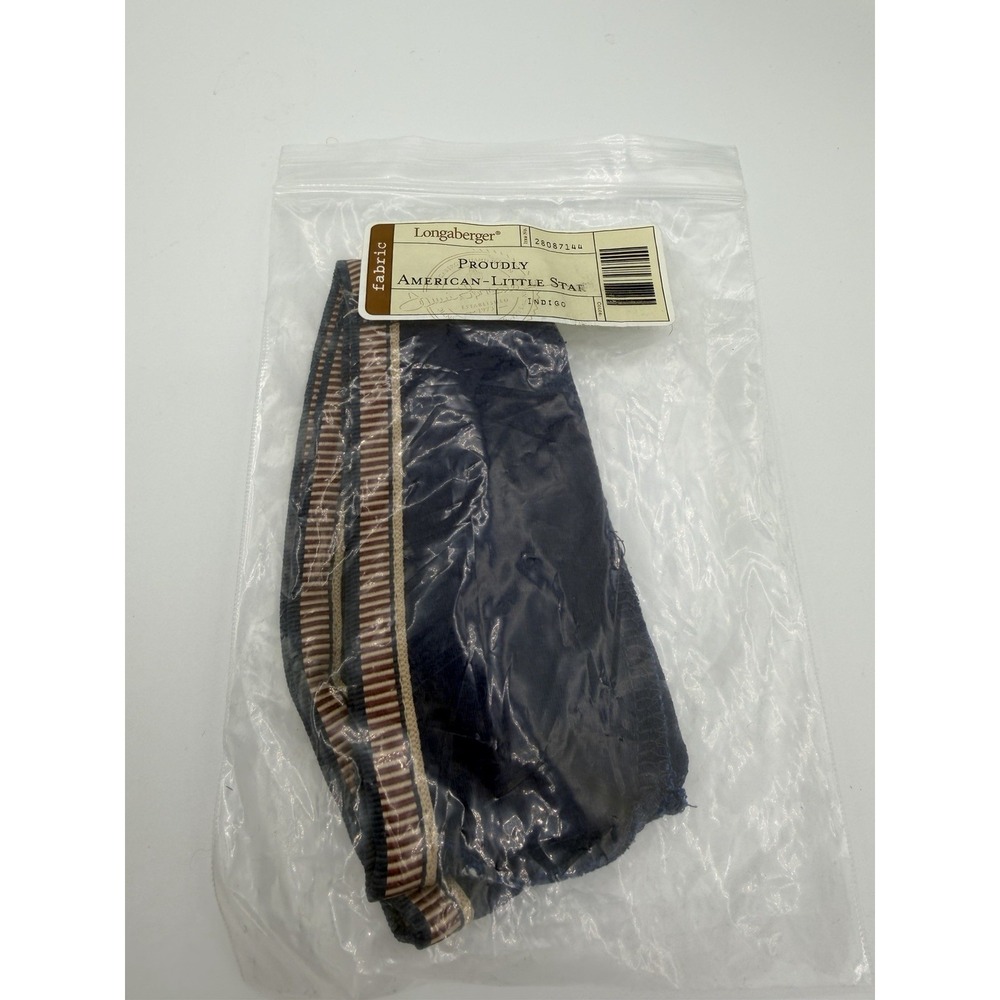 ๐งบโญ Longaberger Proudlyโ American โ Little Star Basket Liner Only โ Indigo โ NOS